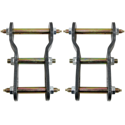2 x Lift Up 2" Rear Greasable Shackles Lift Kit for Mitsubishi Triton (15-23)
