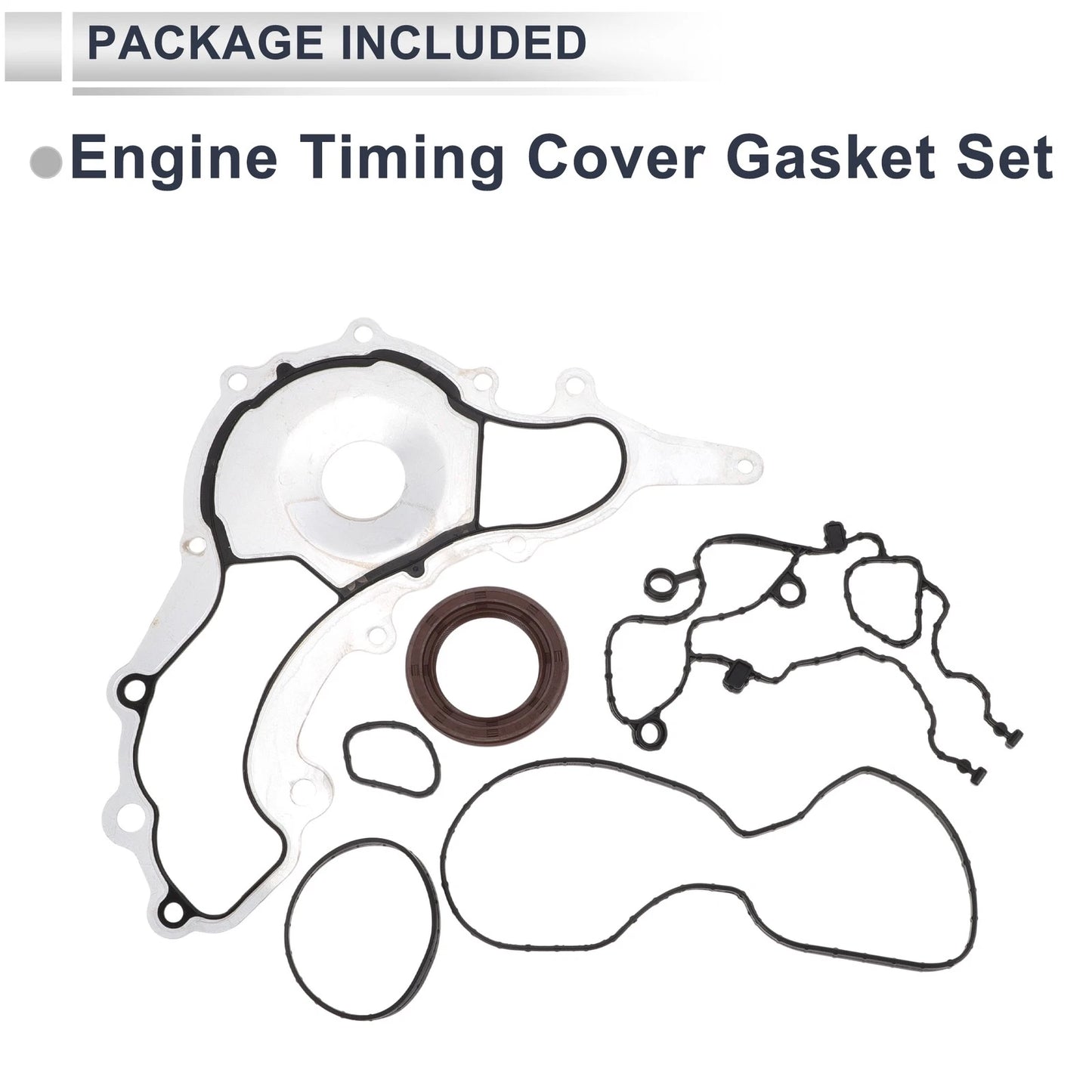 Engine Timing Cover Gasket Set for Jeep Wrangler (2012-2016) 3.6L 3.2L