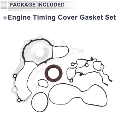 Engine Timing Cover Gasket Set for Jeep Wrangler (2012-2016) 3.6L 3.2L