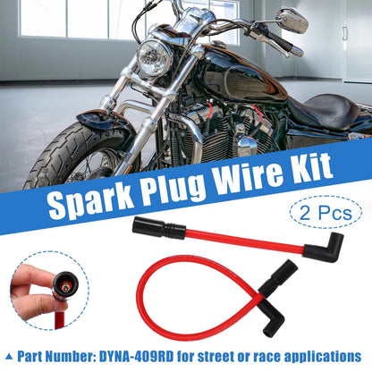 2 x Spark Plug Wire for Harley-Davidson Dyna FXD Softail (2006–2011)