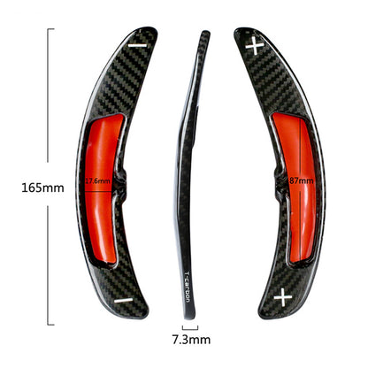 2 x Carbon Fiber Shift Paddle Extensions for Porsche 911, 918 Spyder (2012-2019)