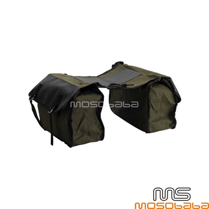 Canvas Flap Cover Saddlebag Storage Bags for Harley Honda Shadow 750
