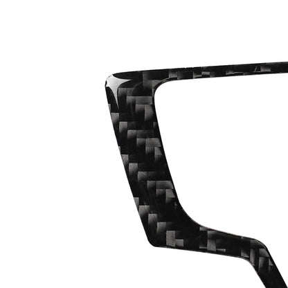 Carbon Fiber Black Multimedia Knob Cover Trim for Audi A6 A7 (2012-2018)