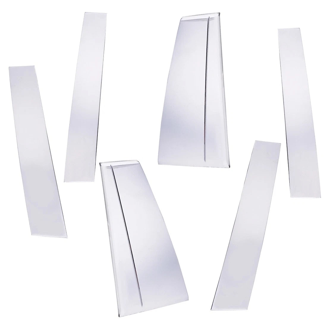 6Pc Chrome Stainless Steel Pillar Post Door Trim for Toyota Highlander (2015-2018)