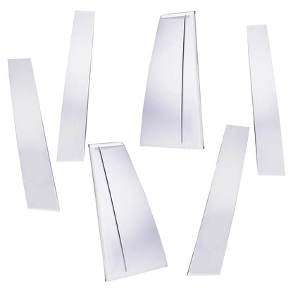 6Pc Chrome Stainless Steel Pillar Post Door Trim for Toyota Highlander (2015-2018)