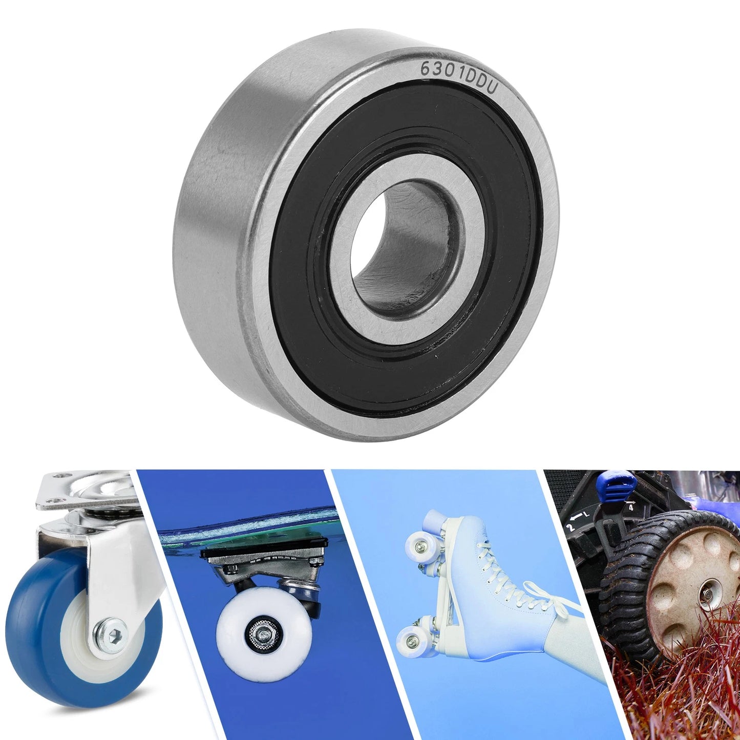 Deep Groove Ball Bearings 12x37x12mm for Scooter Skateboard Wheel