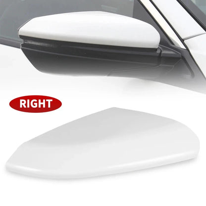 White Right Side Rearview Wing Mirror Cap Cover for Honda Civic 2016-2020