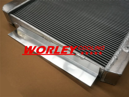 3-Row Aluminum Radiator & Fan for 1955-1959 Chevy Pickup Truck (1955-1959)