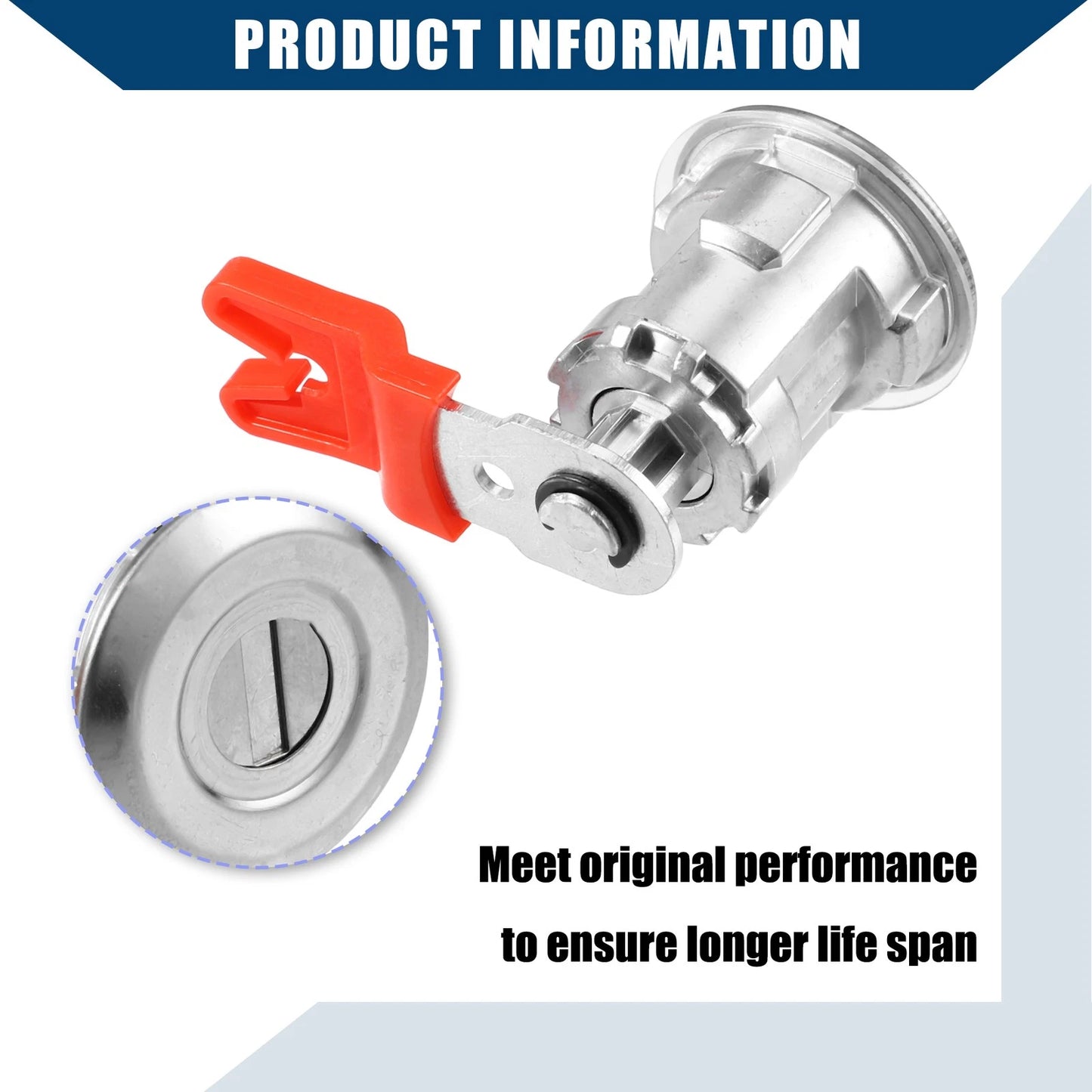 Door Lock Cylinder Set w/Keys for Ford Econoline E150 E250 Van (1997-2018)