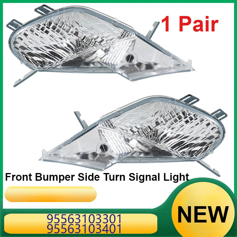Pair L&R Front Bumper Side Turn Signal Light for Porsche Cayenne (2002–2010)