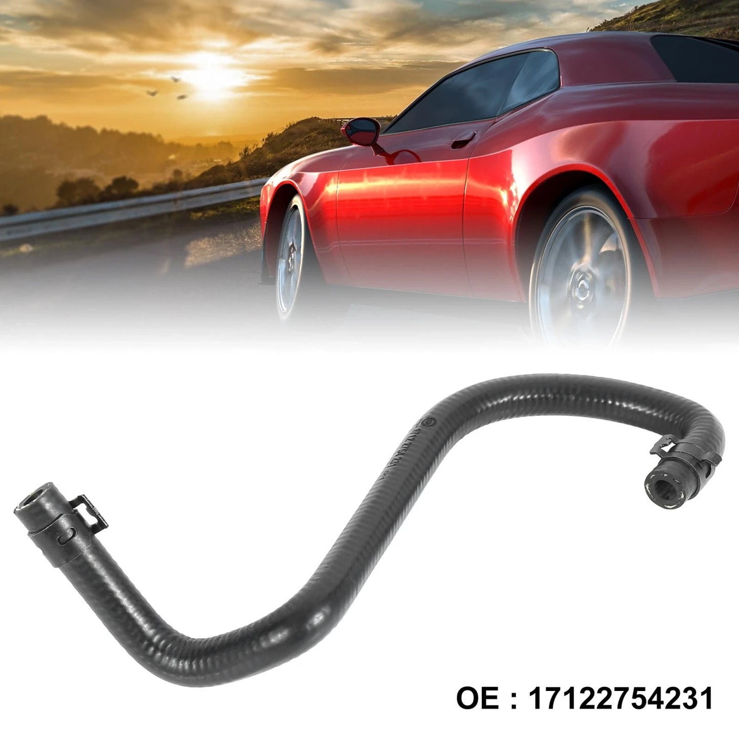 Radiator Coolant Hose Pipe for BMW Mini Cooper 2007-2016 (2 x)