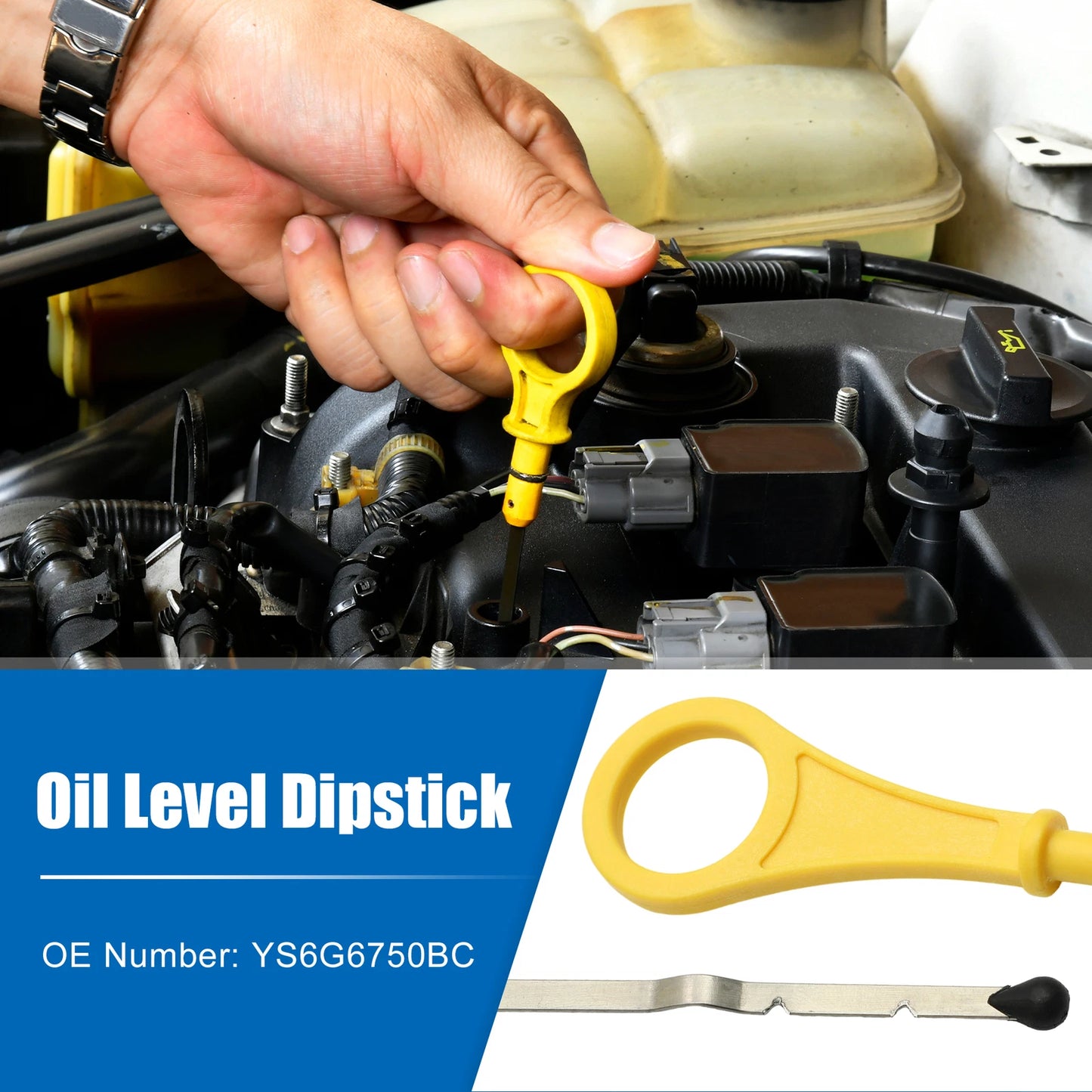 Engine Oil Level Indicator Dipstick for Ford B-Max C-Max Fiesta (2012-2019)