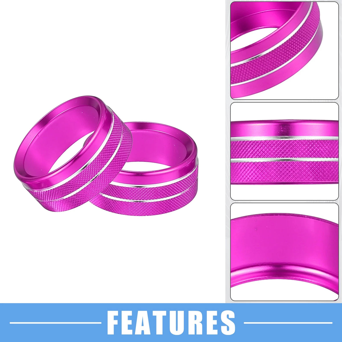 8 Pcs AC Vent Ring Cover Trim for GMC Sierra (2014-2018) Purple