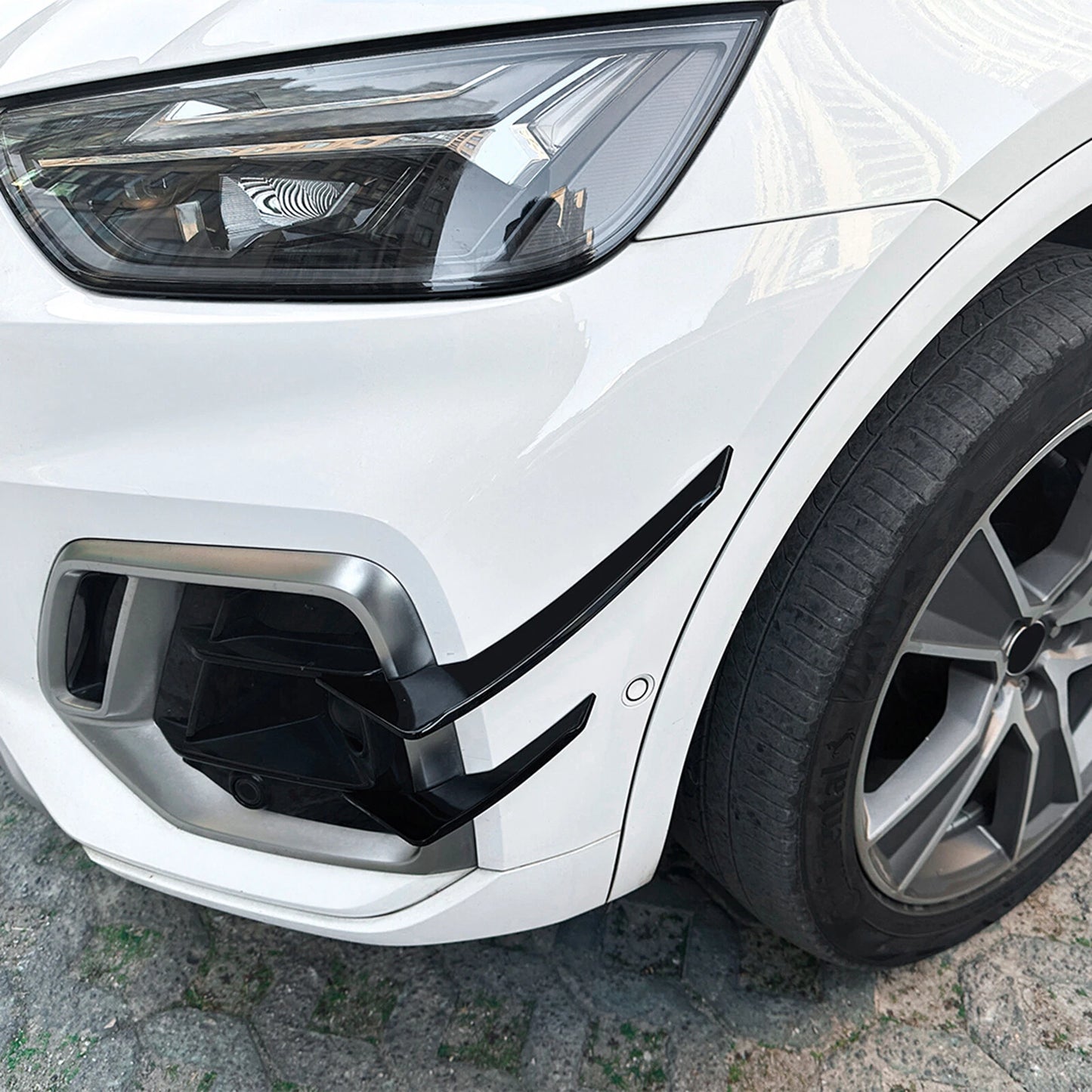 4 x Gloss Black Front Side Air Vent Trims for Audi Q5 FY Sline (2020-2024)