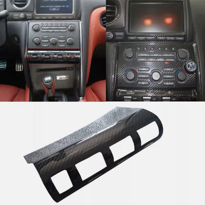 3pcs Carbon Fiber Console VDC Switch Panel Set Cover for Nissan GT-R R35 2008-16