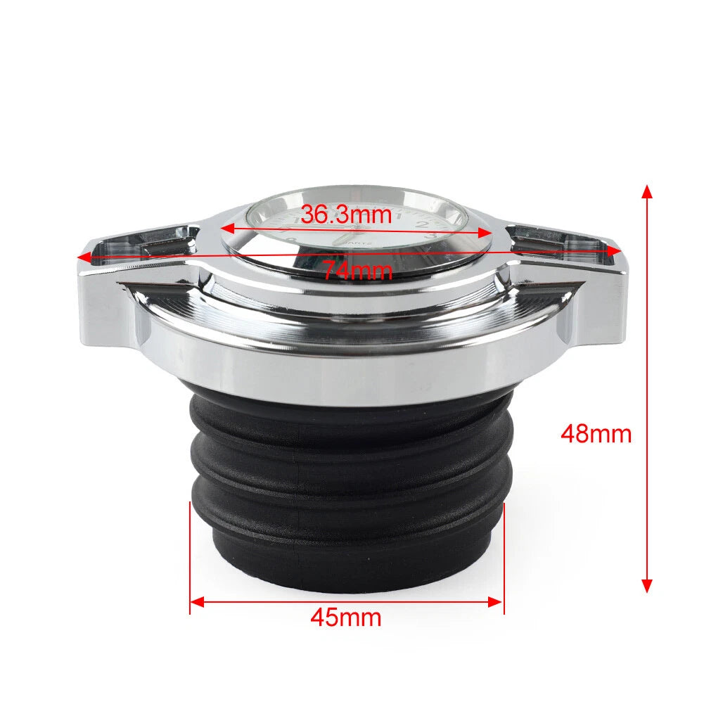 Chrome Fuel Gas Tank Oil Cap Cover for Harley Sportster 883, Softail, Dyna