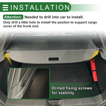 Cargo Cover for JEEP Wrangler (2018-2021) Black Carbon Fiber