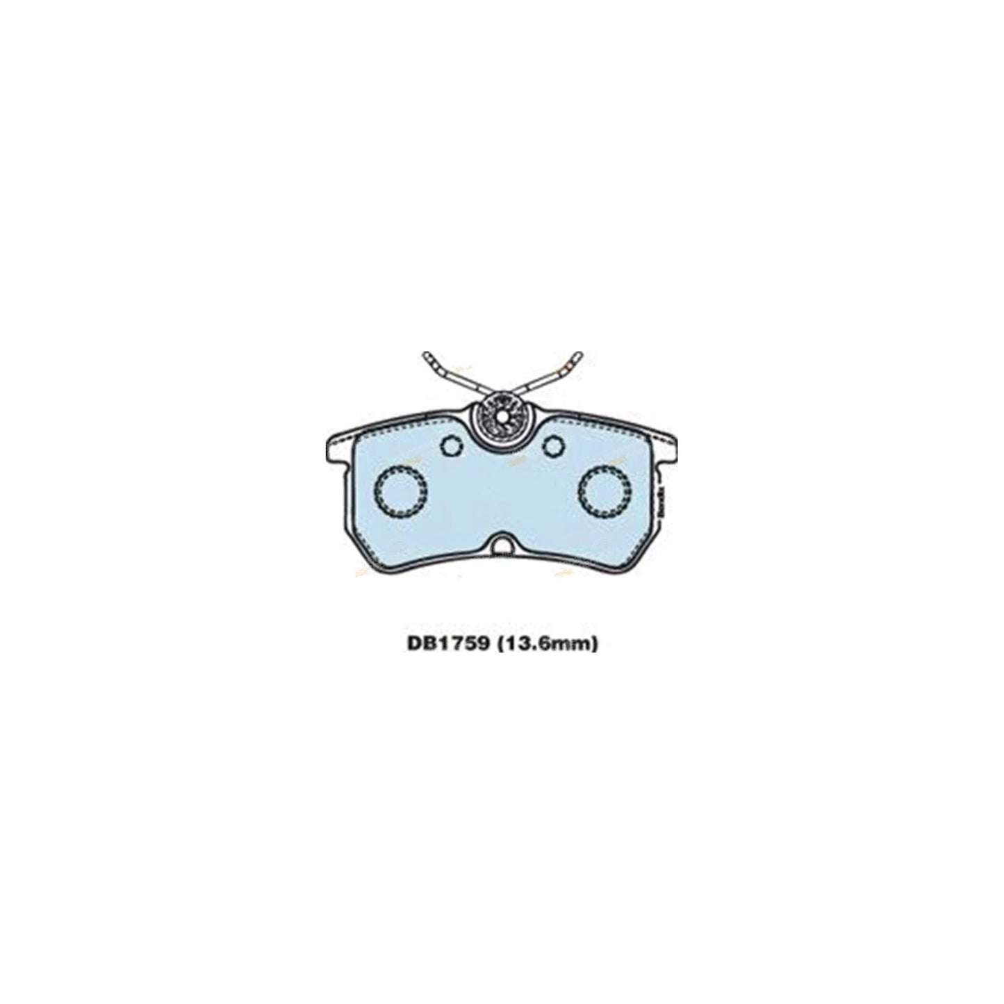 Rear Disc Brake Pad Set for Ford Focus (2002 - 2005) Left & Right