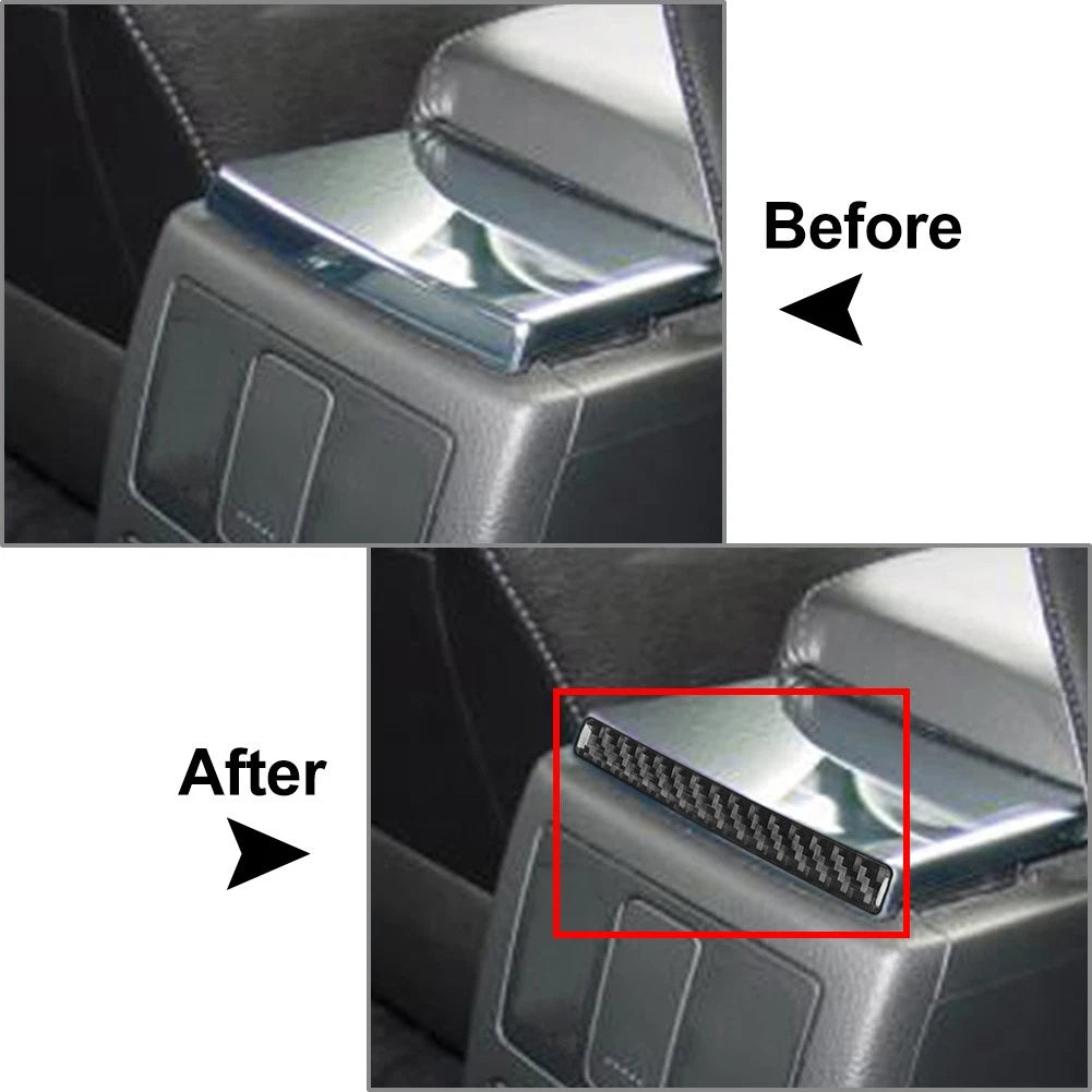 Black Rear Armrest Box Cover Trim for Volkswagen Passat B5 (2001-2005)
