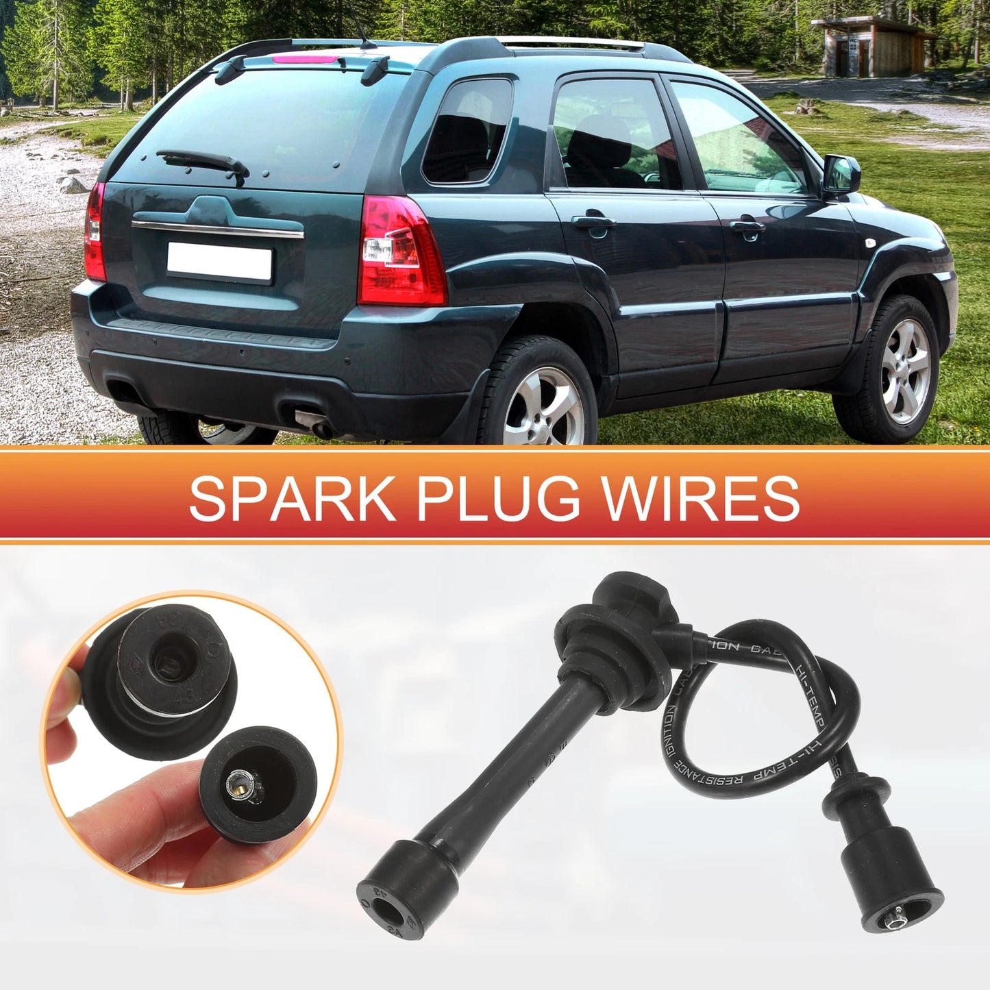 Spark Plug Wire Ignition Coil Cable for Kia Sportage (1997-2002)