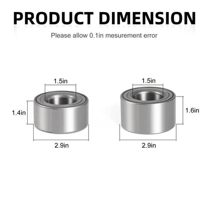 4x Front & Rear Wheel Bearing + Circlip for Kawasaki Teryx KRX 1000(2020–2024)