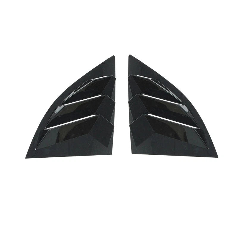 Gloss Black Rear Glass Duct Louver Vent Covers for Toyota Supra (2019–2025)