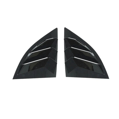 Gloss Black Rear Glass Duct Louver Vent Covers for Toyota Supra (2019–2025)