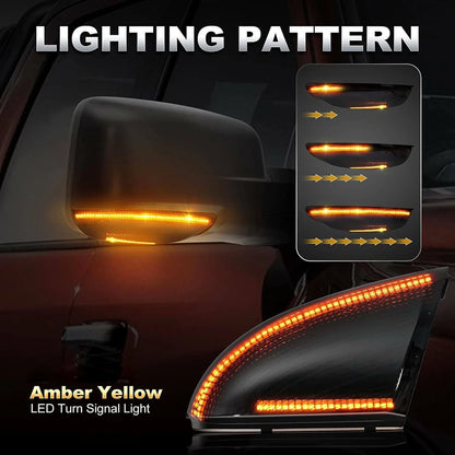 Sequential LED Mirror Turn Signal Lamp for Dodge Ram 1500 2500 (2009–2018)