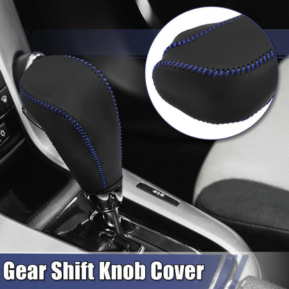 Gear Shift Knob Cover Blue Thread for Cruze 2011-2015 Aveo 2007-2011 (2011-2015)(2007-2011)