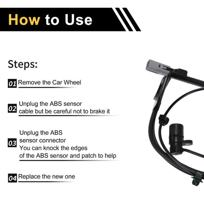 ABS Wheel Speed Sensor for Toyota Hiace (2013) 1 x Right Rear Sensor