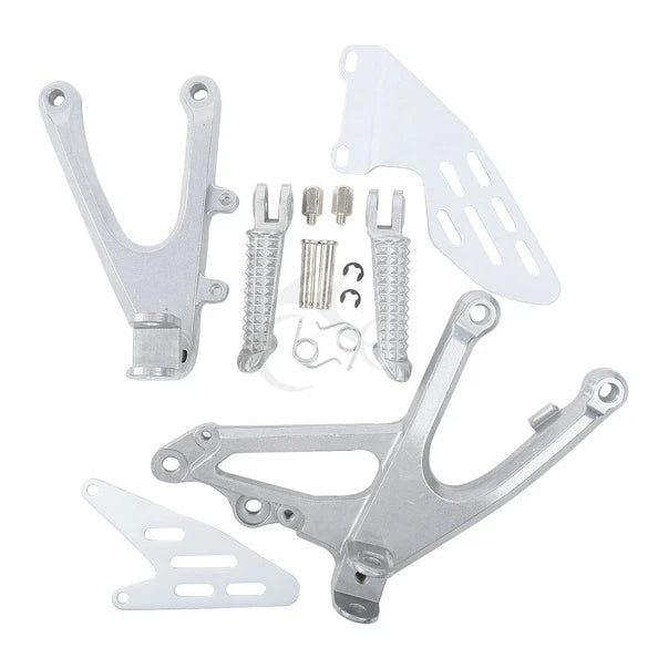 Front Rider Footrests Footpeg Bracket Set for YAMAHA YZF R1 (2007-2008)
