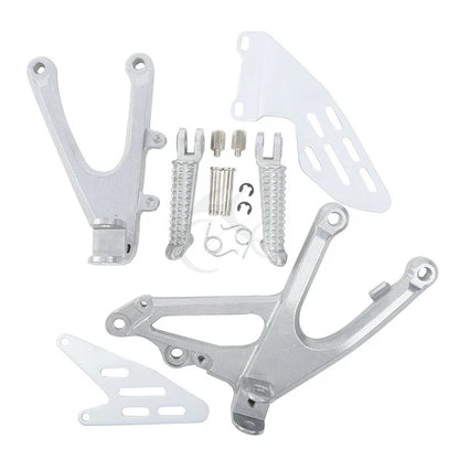 Front Rider Footrests Footpeg Bracket Set for YAMAHA YZF R1 (2007-2008)