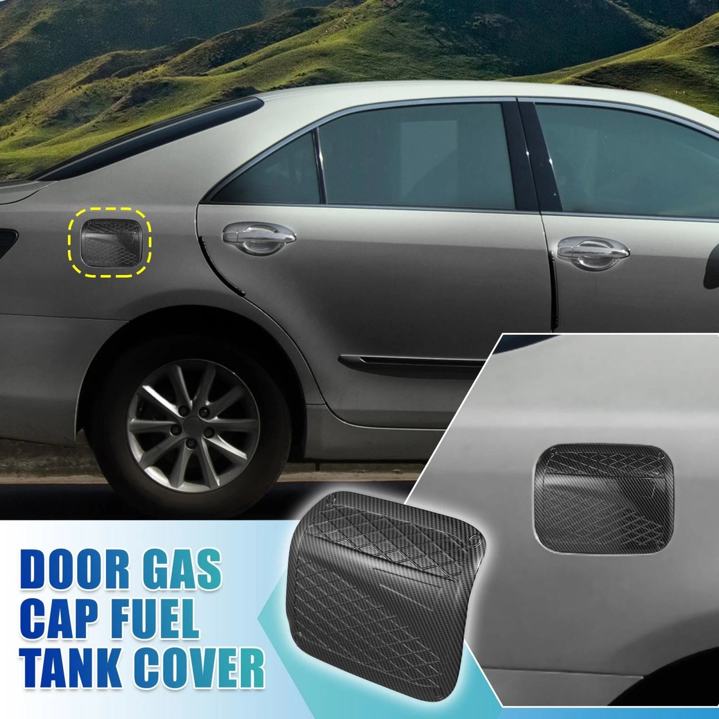 Rear Right Fuel Tank Cover Door Gas Filler Cap for Toyota Camry (2018–2020)