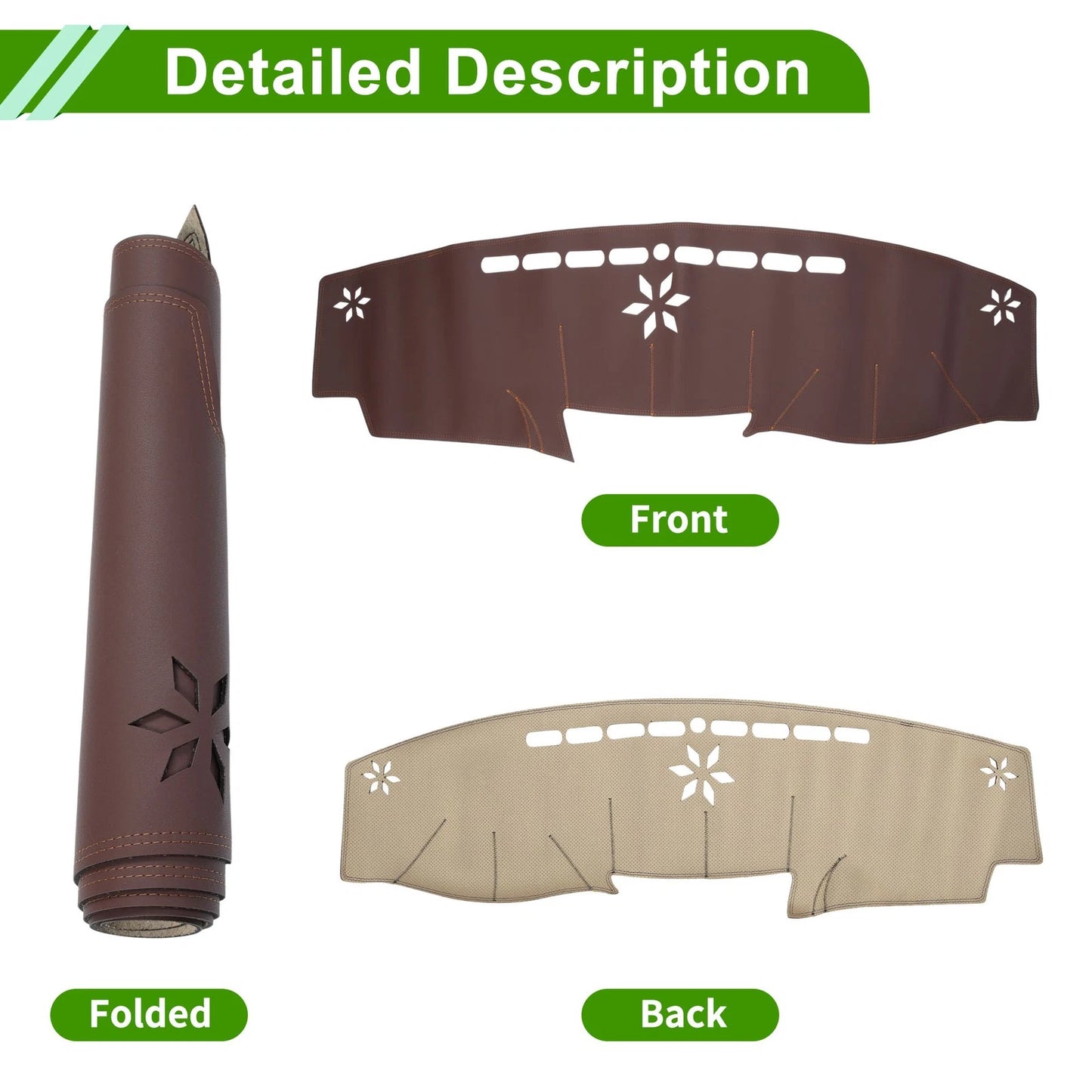 Dashboard Cover Mat for Lexus LS460 (2006-2011) - Brown