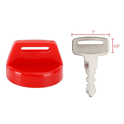 5x Key Covers Red for Polaris Scrambler, Sportsman, RZR, Ranger, Magnum (2000-2023)