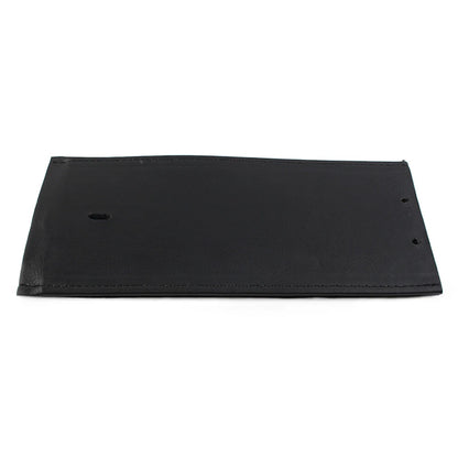 Black Leather Gas Tank Panel Bib for Harley (No Design, Smooth)