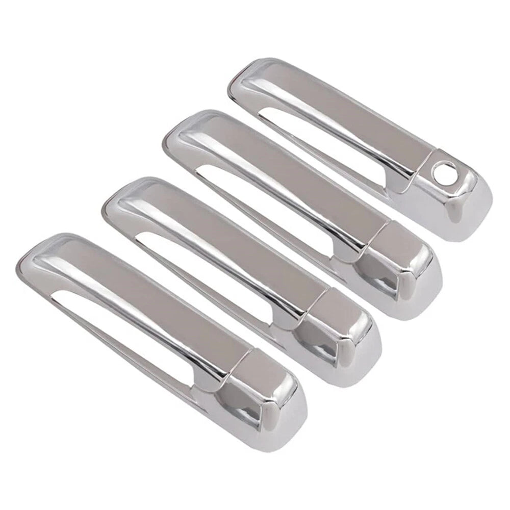 4 Pcs Chrome Door Handle Covers for Dodge Ram 1500 2500 3500 4500 (2009-2018)