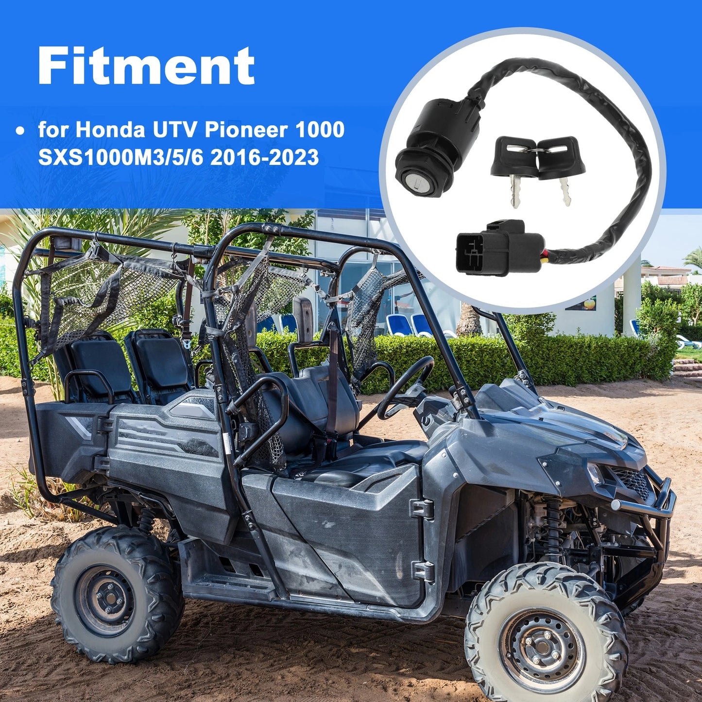 Ignition Key Switch for Honda Pioneer 1000 (2016-2023)