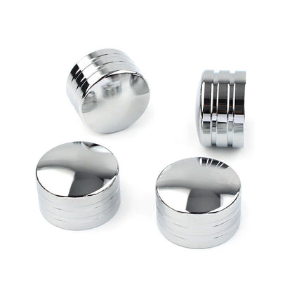 4 x Chrome Spark Plug Head Bolt Cap Covers for Harley Twin Cam (1999-2017)