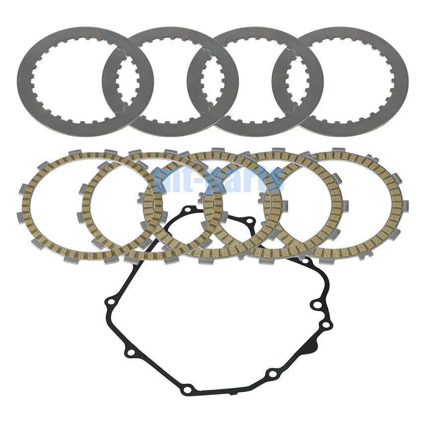 Clutch Friction Steel Plates Gasket for Kawasaki ER250 Z250 ER300 Z300 (15-17)