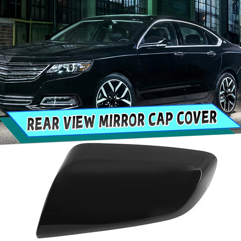 Left Side Wind Mirror Cover Caps for Chevy Impala 2014-2020 - Gloss Black