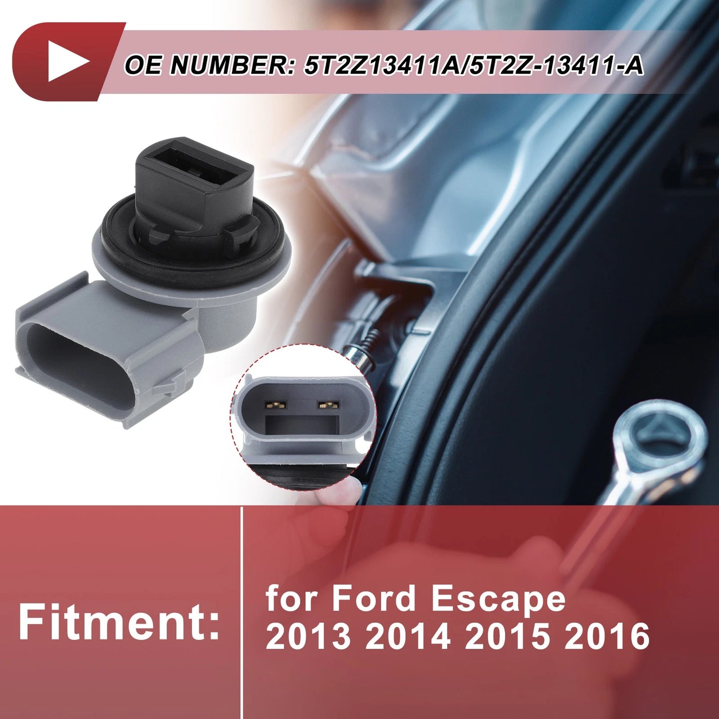 Turn Signal Light Socket for Ford Escape (2013-2016) 2 x Pins
