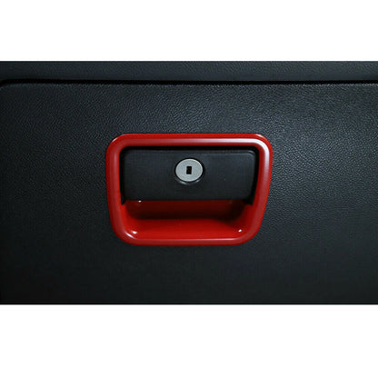 Red Co-pilot Storage Box Handle Cover for Chevrolet Camaro (2010-2015)