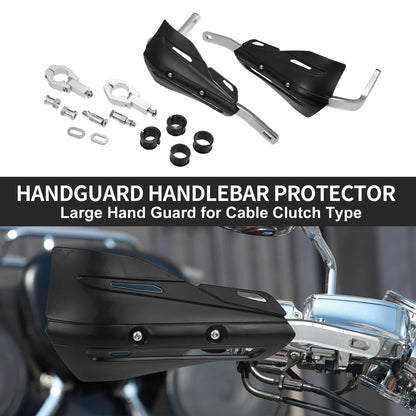 Set Universal Coffin Cut Large Handlebar Hand Guards for Motorcycle