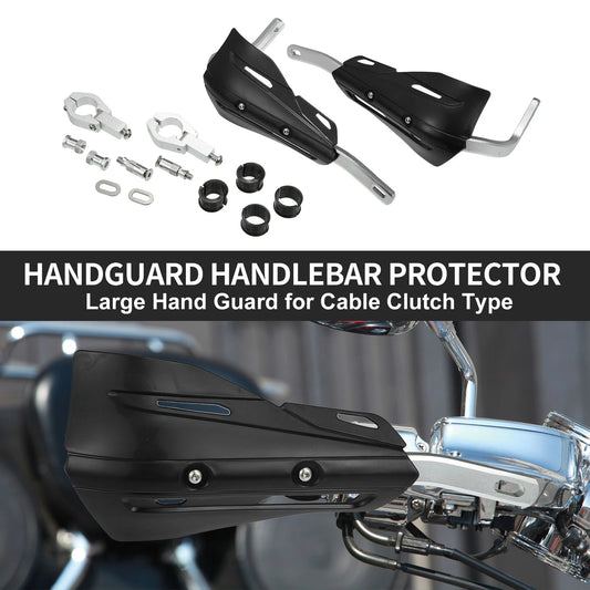 Set Universal Coffin Cut Large Handlebar Hand Guards for Motorcycle