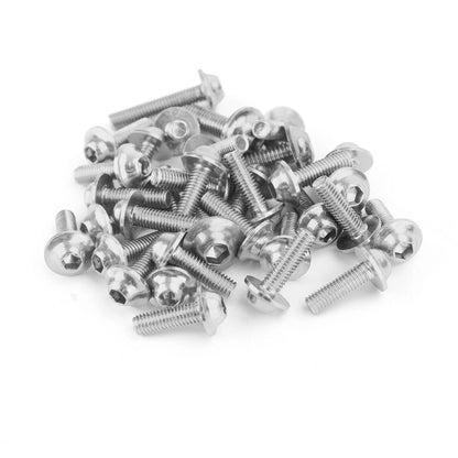 158 Piece Silver Aluminium Fairing Screw Trim Bolts Set for F2