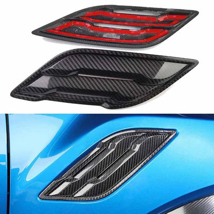 Real Carbon Fiber Side Fender Vent Cover Trim for 2019-2024 Ford F-150 Raptor