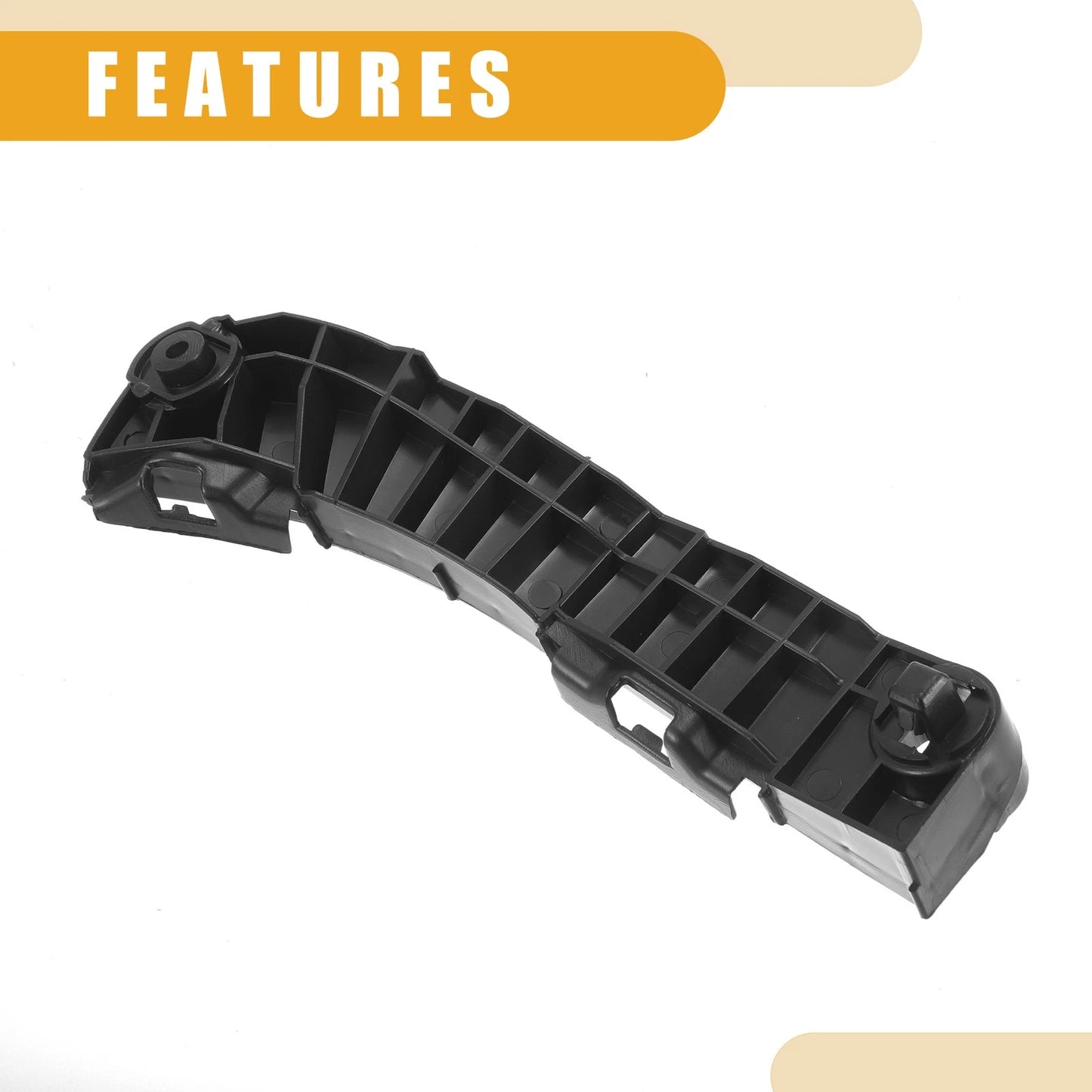 Front Bumper Support Bracket for Toyota Camry (2007) - 1 x Black ABS