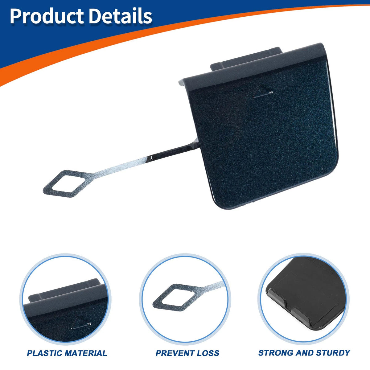 Rear Tow Hook Cover for BMW 2 Series F45 (2014-2021) - Midnight Blue