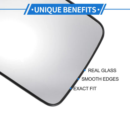 Left Driver Side Lower Mirror Glass for Ford F250 (2005-2023)